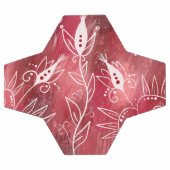 Patroon rode en witte flora voetbal (Enkel)