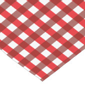 Patroon rode en witte gingham lange tafelloper (Hoek)