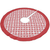 Patroon rode en witte Snoep Kerstboom Rok (Gekanteld)