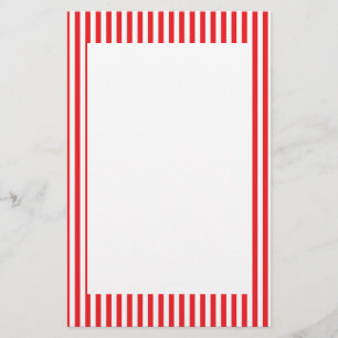 Patroon rode en witte strepen briefpapier