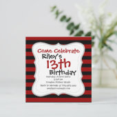 Patroon rode en zwarte dikke laag kaart (Staand voorkant)