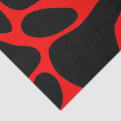 Patroon rode en zwarte Giraffe Tissuepapier (Detail)