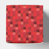 Patroon rode pixels bedankdoosjes (Bovenkant)