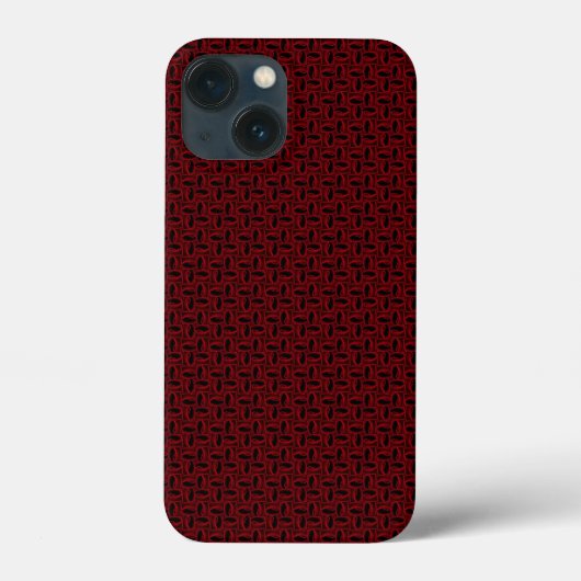 patroon rode rozen Case-Mate iPhone case (Achterkant)