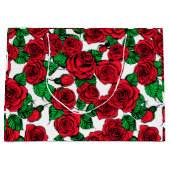 patroon rode rozen large cadeautasje (Voorkant)