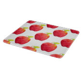 Patroon rode Waterverf Apple Snijplank (Hoek)