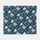 Patroon rode wijn fleece deken (Voorkant (Horizontaal))