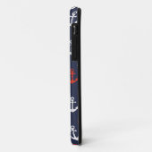 Patroon rode witte en blauwe zee Case-Mate iPhone case (Achterkant/links)