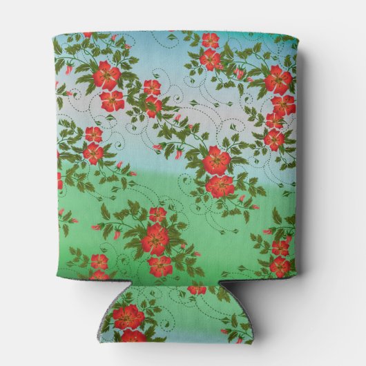 Patroon rood en groen ventilator blikjeskoeler (Achterkant)