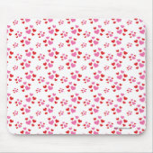 Patroon rood en roze harten muismat (Voorkant)