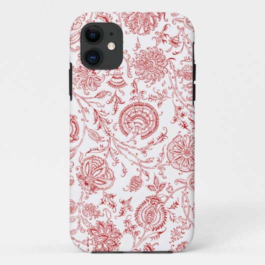Patroon rood en wit Case-Mate iPhone case (Achterkant)