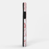 Patroon rood en wit Case-Mate iPhone case (Achterkant/rechts)