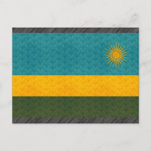 Patroon Rwandese vlag Briefkaart