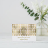 Patroon Sieraden Design Gold Folie Visitekaartje (Staand voorkant)