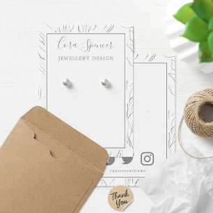 patroon sociale media met visitekaartje