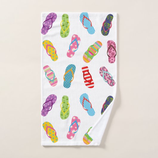 Patroon spiegelen | Elke achtergrondkleur Bad Handdoek (Handdoek)