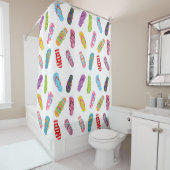 Patroon spiegelen | Elke achtergrondkleur Douchegordijn (In situ)