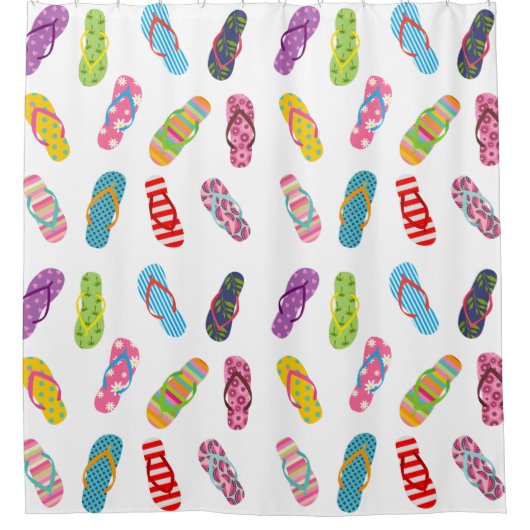 Patroon spiegelen | Elke achtergrondkleur Douchegordijn (Voorkant)