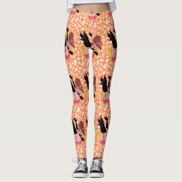Patroon stijl ontwerp leggings