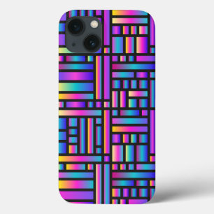 Patroon Stijlvol Matig Mode Geometrisch Tartan iPhone 13 Hoesje