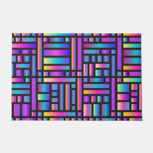 Patroon Stijlvol Matig Mode Geometrisch Tartan Deurmat