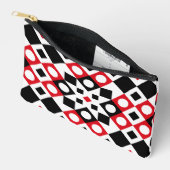 Patroon Stijlvol Moderne Geometrische Vintage Etui (Open)