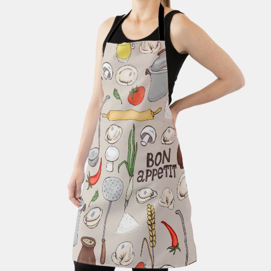 Patroon Sweat and Vegatables Schort (Insitu)