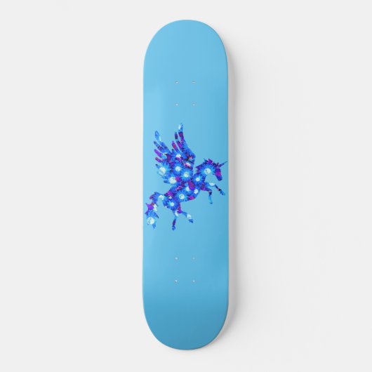 Patroon Unicorn Pegasus Skateboard (Voorkant)