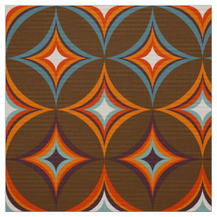 patroon van 60s.70s retro mod stof