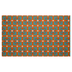 patroon van 60s.70s retro mod stof