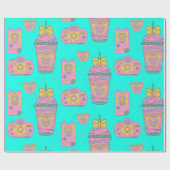 patroon van 90 s cadeaupapier (Vlak)