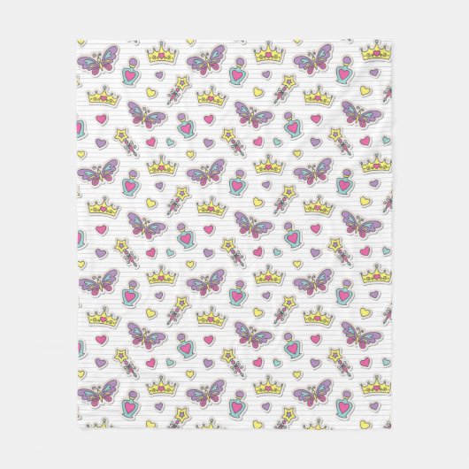 patroon van balletprinses fleece deken (Voorkant)