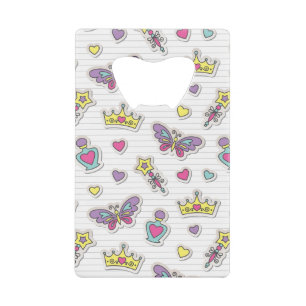 patroon van balletprinses kredietkaart flessenopener