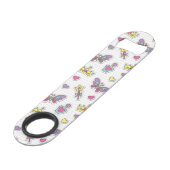 patroon van balletprinses speed flessenopener (Achterkant Gekanteld)