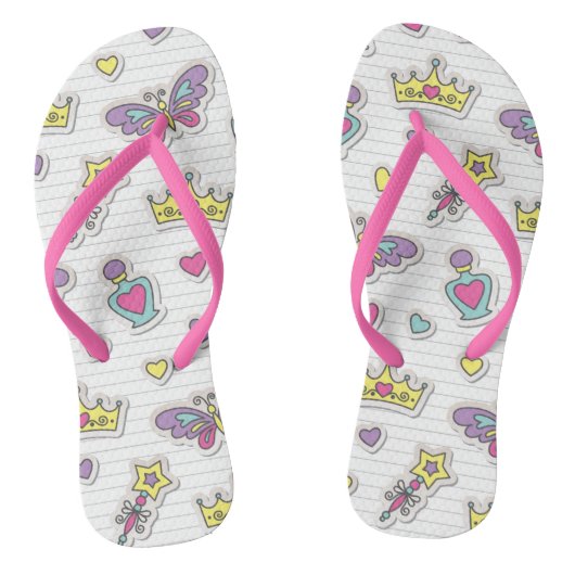 patroon van balletprinses teenslippers (Voetbed)