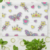 patroon van balletprinses theedoek (Gevouwen)