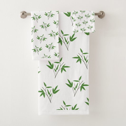 Patroon van bamboetdraden bad handdoek (Insitu)