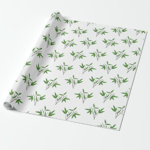 Patroon van bamboetdraden cadeaupapier