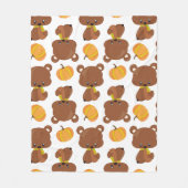 Patroon van Beren, luiers, Herfst, pompoenen Fleece Deken (Voorkant)