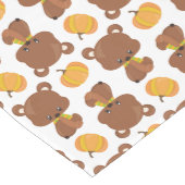 Patroon van Beren, luiers, Herfst, pompoenen Medium Tafelloper (Hoek)