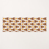 Patroon van Beren, luiers, Herfst, pompoenen Yogamat (Voorkant (horizontaal))