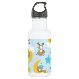 Patroon van beren, Mooie beren, Teddberen, Sterren Waterfles