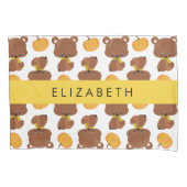 Patroon van Beren, schattige Beren, pompoen, Jouw  Kussensloop (Voorkant)