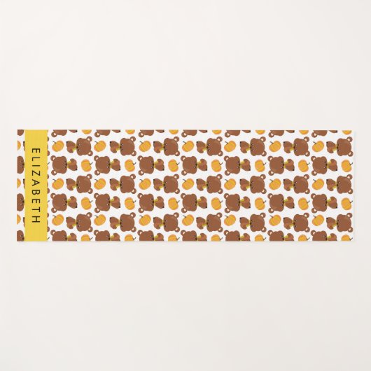 Patroon van Beren, schattige Beren, pompoen, Jouw Yogamat (Voorkant (horizontaal))