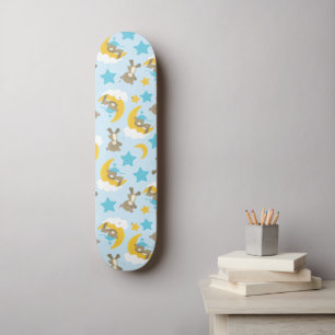 Patroon van Beren, stutten, teddydraden, sterren Skateboard