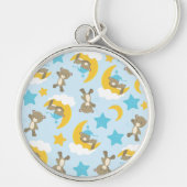 Patroon van Beren, stutten, teddydraden, sterren Sleutelhanger (Voorkant)