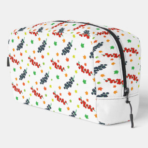 Patroon van bessen, rode bes, bosbes, fruit toilettasje