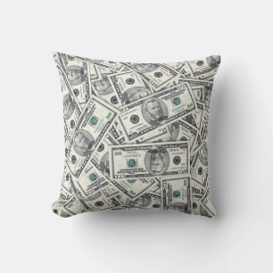 Patroon van biljetten van vijftig dollar kussen