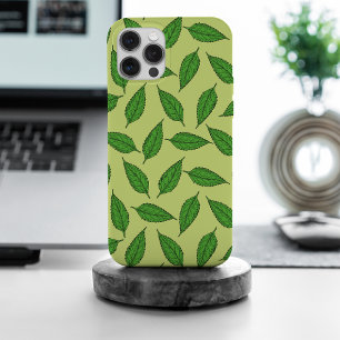 Patroon van bladeren, bladpatroon, voorjaarsblader iPhone 15 pro max hoesje