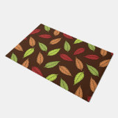 patroon van bladeren, kleurrijke bladeren, herfstb deurmat (Schuin)